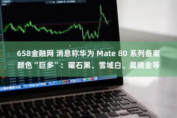 658金融网 消息称华为 Mate 80 系列备案颜色“巨多”：曜石黑、雪域白、晨曦金等